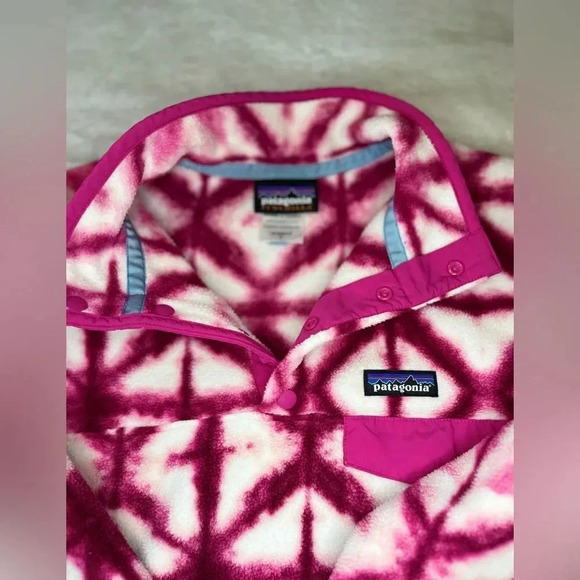 Patagonia Synchilla Tie-Dye Snap-T Fleece Diamond Dancer M | Winter Cozy Gift - Picture 6 of 8